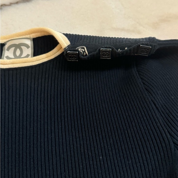 Chanel Sport Vintage 08P ribbed long sleeve top - Picture 4 of 16